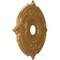 Ekena Millwork Attica PVC Medallion (Canopies up to 6 3/4"), 19"OD x 3 1/2"ID x 1"P, Metallic Vintage Gold CMP19ATDVG - alternate 2